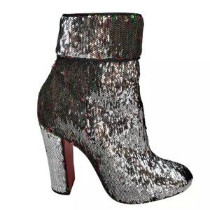 Christian Louboutin Unicorn Moulamax 100 Sequin Booties